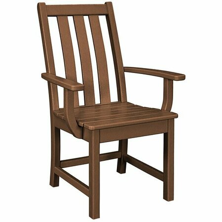 POLYWOOD Vineyard Teak Dining Arm Chair 633VND230TE